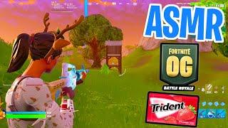 ASMR Gaming  Fortnite OG Christmas Solo! Relaxing Gum Chewing  Controller Sounds + Whispering 