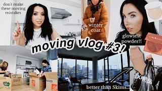 MOVING VLOG #3!   packing *everything*, best winter coat, new huda glowish powder?? selling my car