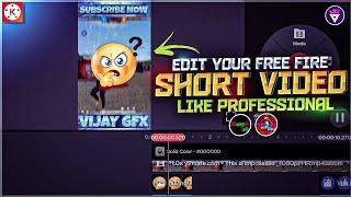 How To Edit Short Video Like Professional In Kinemaster | Free Fire Short Video Editing Tutorial