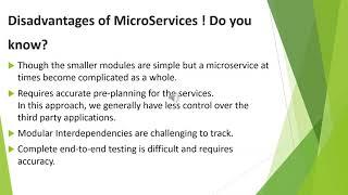 MicroServices ! Advantages! Disadvantages! Must Know Concepts! Best and simple way to understand!