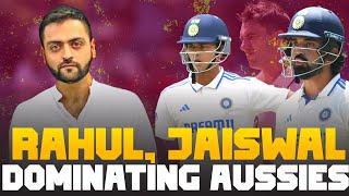 KL Rahul, Yashasvi Jaiswal SOLID Starts takes India's lead to 130 runs | India vs Australia 1st Test