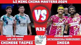 Rankireddy/Shetty (IND) vs (TPE) Yang Po-hsuan/Lee jhe huei | LI NING China Masters 2024