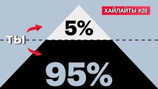 (Хайлайты #29): НЕИЗМЕННАЯ ФОРМУЛА УСПЕХА: 5% ПРОТИВ 95%