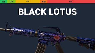 M4A1-S Black Lotus - Skin Float And Wear Preview