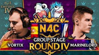 MarineLord vs VortiX - $100,000 N4C Main Event Day 4 - (off-site commentary)