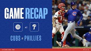 Game Highlights: Cubs win game 2 vs. Philly! | 9/24/24