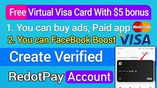 How To Get Free Virtual Visa Card - Free Virtual Credit Card - RedotPay Card