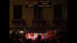 Crowd celebration outside Stonewall Inn the night of Supreme Court ruling to legalize Gay marriage