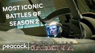 Most ICONIC Battles Of Season 2 | Battlestar Galactica