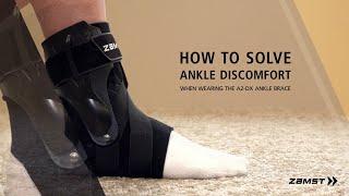 How to solve ankle discomfort when wearing the A2-DX Ankle Brace using soft spacers