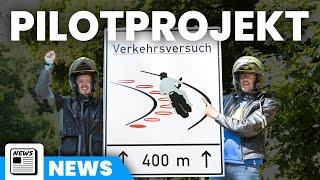 Pilotprojekt im Straßenverkehr: Motorradfahren sicherer machen