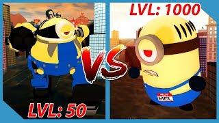 Giant Minion Battle! - Roblox Minions Adventure Obby: Despicable Forces!!