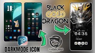 Darkmode iCons, Black Gold Dragon And More Chinese Themes For Global Devices | I Love Miui