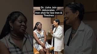 Dr. Usha Jain gives iron shot for low iron & tiredness. #drushajain #iron #anemia#tiredness#lowiron