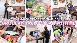 GET IT ALL DONE | GROCERY HAUL AND WHOLE HOUSE CLEAN WITH ME