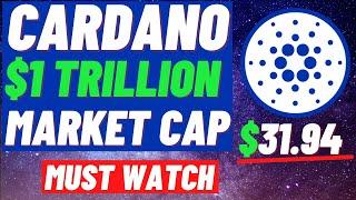 CARDANO FUTURE PRICE PREDICTION!! CAN WE REACH A $1,000,000,000 MARKET CAP AND A $31.94 ADA!!!