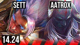 SETT vs AATROX (TOP) | 1400+ games | KR Grandmaster | 14.24