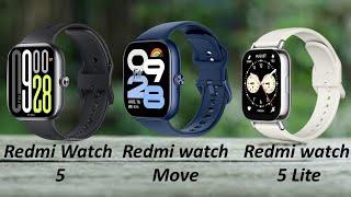 xiaomi Redmi Watch 5 vs Redmi Watch Move vs Redmi Watch 5 Lite Review