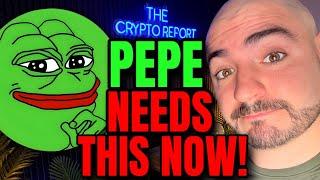 PEPE Coin Price MUST HOLD HERE! (LAST DIP BEFORE EXPLOSION?) PEPE Price WARNING!