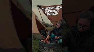 Cozy Wintercamping Tentipi Safir 9: Bushcraft, Rain, Fire & Cooking | ASMR
