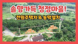 (토-376)[당진전원주택지][당진토지]  [농막설치]  솔향 가득 숲이 좋은 청정마을 산아래