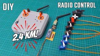 Making a 2400 meters LONG RANGE 8-Channel & Digital Trim Radio Control For RC Models. PART-2