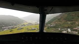 Heart-Stopping Rainy Approach and Landing at Paro Airport on Airbus A319 | Expert Flying