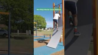 Warped Wall Practice | NEW BATHURST NINJA WARRIOR PARK #ecopenny #shorts