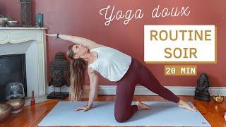 20 minutes de yoga du soir | Routine quotidienne pour se détendre  (Hatha Yoga, tous niveaux)