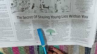 THE SPEAKING TREE ARTICLE #The Secret Of Staying Young  Lies Within You  # TOI