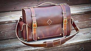 Making A Nice Leather Work Bag - Full Process - Leather Craft