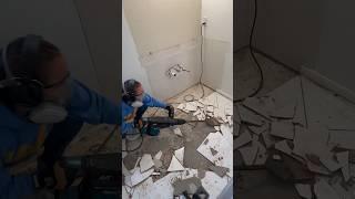 Bathroom makeover part 4  Next up is tiling so stay tuned  #bathroomrenovation #demoday