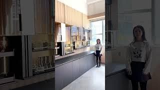Automatic Start and Stop when Get somthing Intelligent Kitchen Storage Racks  #kitchencabinetdesign