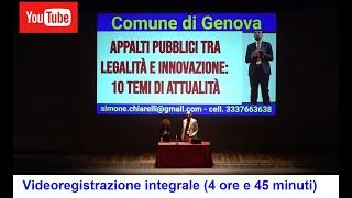 Convegno su CODICE DEI CONTRATTI PUBBLICI - 10 temi di attualità (5 ore) - Genova (27/5/2024)