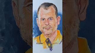 Keralablasters Coach Mikael Stahre painting | #pleasesubscribe #keralablasters #mikaelstahre #love