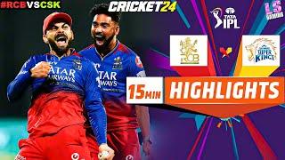 CSK vs RCB 68th Match IPL 2024 full Highlights - Cricket 24