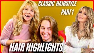 Jaclyn Smith's STUNNING Hair Colour Makeover! | LONG Layered Hair Gets a HIGHLIGHT