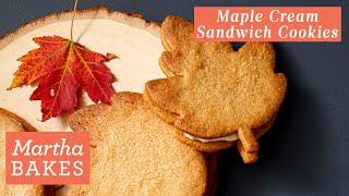 Martha Stewart's Maple Cream Sandwich Cookies | Martha Bakes Recipes