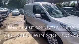 2021 71 FORD TRANSIT CONNECT 240 L2 LWB 1.5 ECOBLUE LIMITED WITH TWIN SIDE LOAD DOORS ONLY 2K MILES