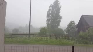 Ливень в деревне