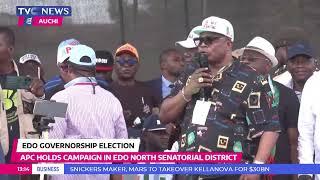 WATCH: Mammoth Crowd As APC Takes Governorship Campaign To Edo Central