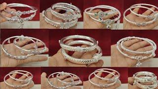 Latest silver kada payal designs with weight and price || new fancy kada payal with price