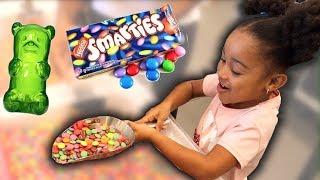 Candy Store Shopping Spree Kids Pretend Play! FamousTubeKIDS