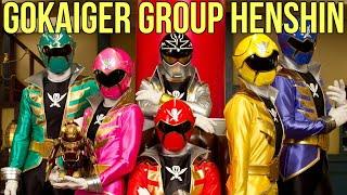 Gokaiger Group Henshin [Power Rangers Super Megaforce]