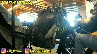 Crashed 2015 zx10r rebuild/restoration project 1000cc Kawasaki