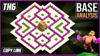 NEW BEST TH6 Hybrid/Trophy Base !! COC Town Hall 6 Hybrid Base Design Layout 2023 !! Clash of Clans