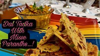 Dal Tadka With Misse Paranthe Recipe | Dhaba Style | Aditya Chauhan.