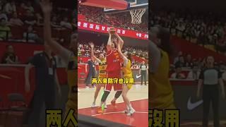 第二场热身赛，2米27的张子宇依然吊打波黑队内线！ #张子宇