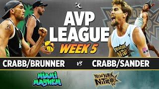 Ta.Crabb/Sander vs. Tr.Crabb/Brunner | New York Nitro vs. Miami Mayhem AVP LEAGUE WEEK 5