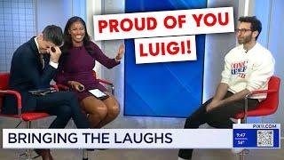 Shouting out my cousin Luigi on the morning news